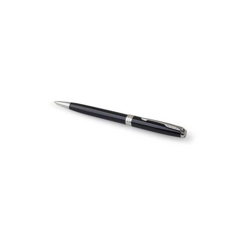 Stylo bille luxe personnalisé Parker Sonnet Matières : métal Couleurs : noir personnalisation rapide en France