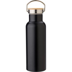 Bouteille isotherme  500 ml en acier inoxydable - Odette Matières : bambou Couleurs : blanc 2