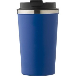 Mug isotherme  en acier inoxydable de 380 ml - Sofia Matières : métal Couleurs : bleu personnalisable avec votre logo