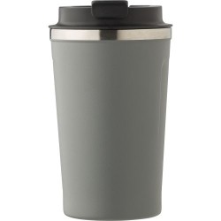 Mug isotherme  en acier inoxydable de 380 ml - Sofia Matières : métal Couleurs : gris cadeau entreprise pas cher