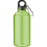 Gourde  transparente de 400 ml en rPET - Nancy Matières : métal Couleurs : vert citron marquage laser ultra précis
