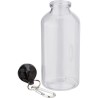 Gourde  transparente de 400 ml en rPET - Nancy Matières : métal Couleurs : rouge personnalisable avec votre logo