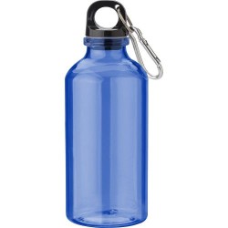 Gourde  transparente de 400 ml en rPET - Nancy Matières : métal Couleurs : bleu cobalt cadeau entreprise pas cher