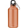 Gourde  transparente de 400 ml en rPET - Nancy Matières : métal Couleurs : orange personnalisable avec votre logo