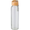 Bouteille  en verre de 500 ml avec bouchon en bambou personnalisée - Marc Matières : bambou Couleurs : brun
