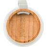 Bouteille  en verre de 500 ml avec bouchon en bambou personnalisée - Marc Matières : bambou Couleurs : brun cadeau entreprise pa