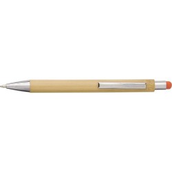 Stylo bille  en bambou et plastique - Claire personnalisable avec votre logo