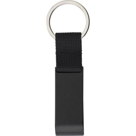 Porte-clés métal décapsuleur personnalisé pratique Lionel Matières : polyester Couleurs : noir