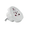 Adaptateur sécurisé 3-pole  World to EU SKROSS Matières : ABS Couleurs : blanc