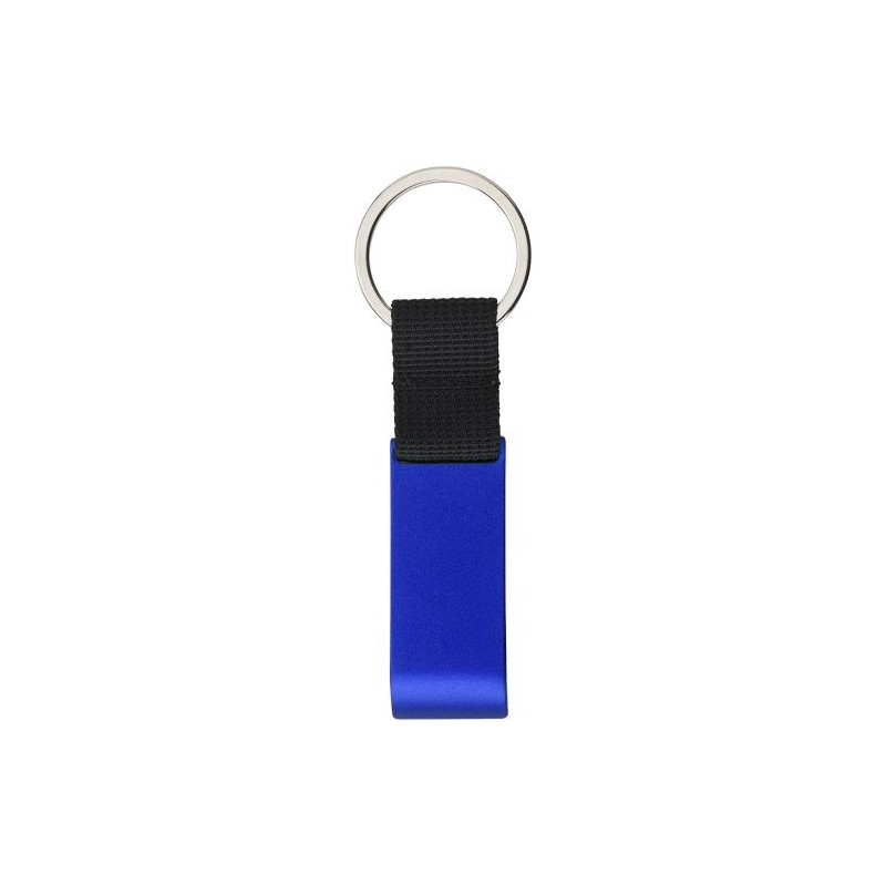 Porte-clés métal décapsuleur personnalisé pratique Lionel Matières : polyester Couleurs : bleu goodies publicitaire durable