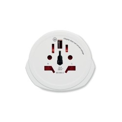 Adaptateur sécurisé 3-pole  World to EU SKROSS Matières : ABS Couleurs : blanc cadeau entreprise pas cher