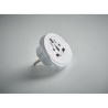 Adaptateur sécurisé 3-pole  World to EU SKROSS Matières : ABS Couleurs : blanc goodies publicitaire événementiel