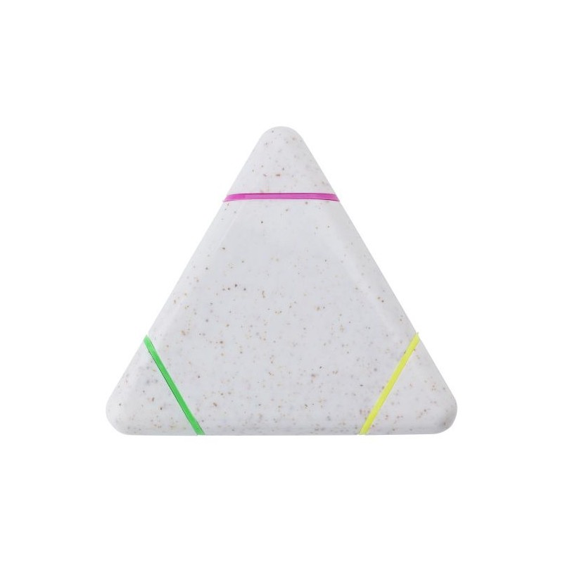 Surligneur  en PP et paille de blé Carrie Matières : polypropylène (PP) Couleurs : multicolore personnalisable avec votre logo