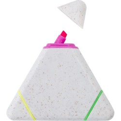 Surligneur  en PP et paille de blé Carrie Matières : polypropylène (PP) Couleurs : multicolore cadeau entreprise pas cher