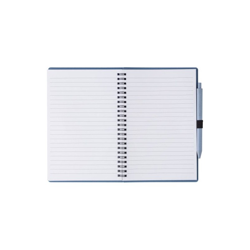 Carnet à spirale  en fibre de paille avec couverture en PP - Massimo Matières : papier Couleurs : brun accessoire événementiel u