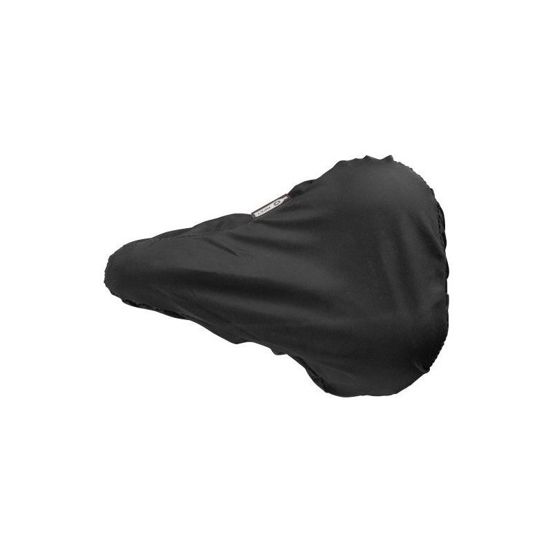 Couvre-selle Éco-responsable Personnalisé en rPET - Florence Matières : polyester Couleurs : noir marquage laser ultra précis