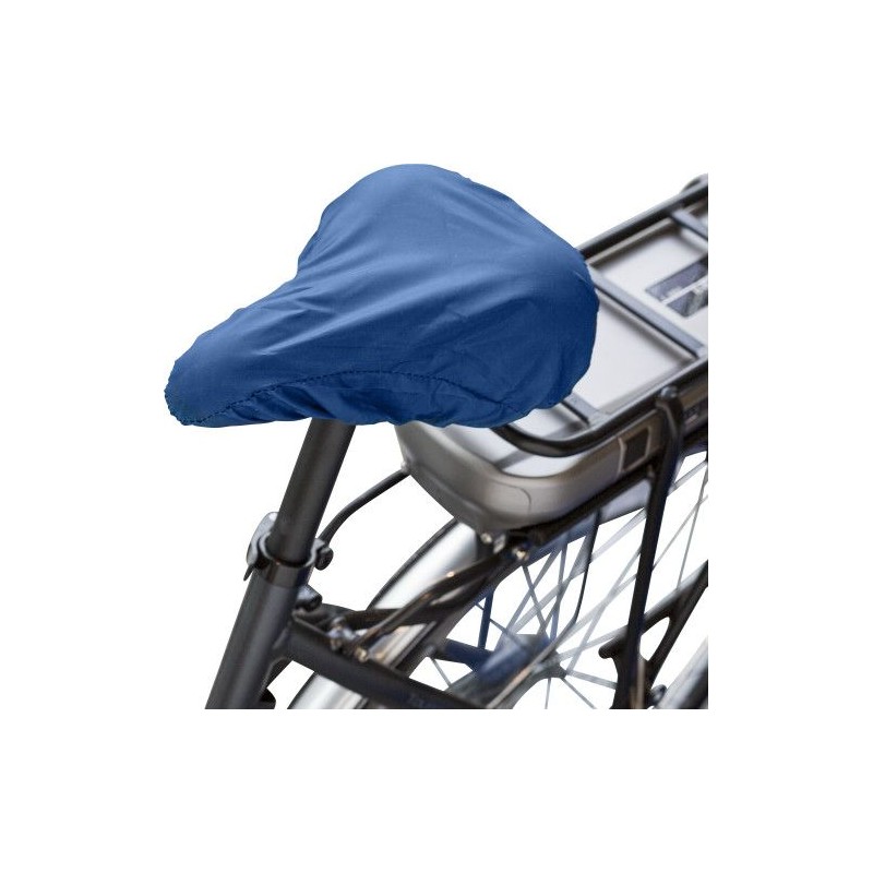 Couvre-selle Éco-responsable Personnalisé en rPET - Florence Matières : polyester Couleurs : noir impression haute définition