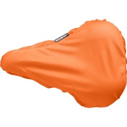 Couvre-selle Éco-responsable Personnalisé en rPET - Florence Matières : polyester Couleurs : orange impression haute définition