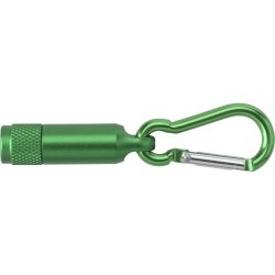 Porte-clés personnalisés en aluminium avec mousqueton - Tracy Matières : métal Couleurs : vert