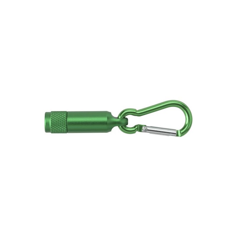 Porte-clés personnalisés en aluminium avec mousqueton - Tracy Matières : métal Couleurs : vert