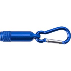 Porte-clés personnalisés en aluminium avec mousqueton - Tracy Matières : métal Couleurs : bleu royal objet publicitaire robuste