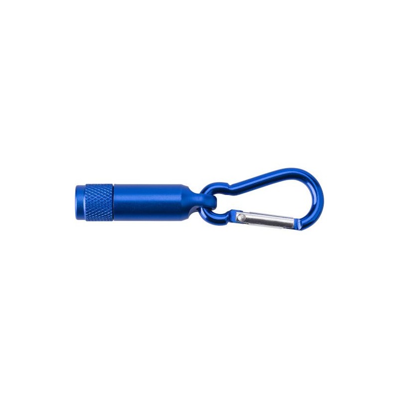 Porte-clés personnalisés en aluminium avec mousqueton - Tracy Matières : métal Couleurs : bleu royal objet publicitaire robuste
