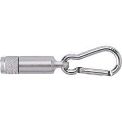 Porte-clés personnalisés en aluminium avec mousqueton - Tracy Matières : métal Couleurs : argenté personnalisable avec votre log