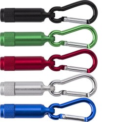 Porte-clés personnalisés en aluminium avec mousqueton - Tracy Matières : métal Couleurs : noir objet promotionnel éco-responsabl