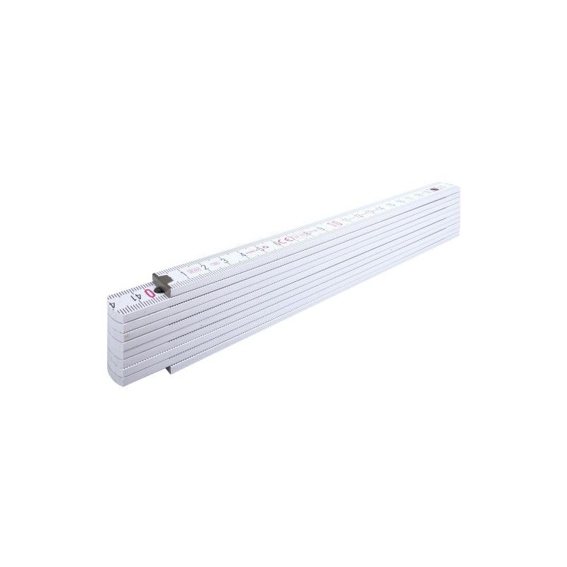 Mètre pliant en bois  de 2 m personnalisé Stabila Matières : bois Couleurs : blanc