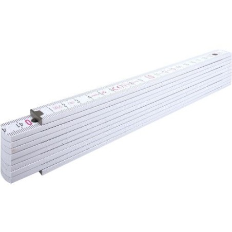 Mètre pliant en bois  de 2 m personnalisé Stabila Matières : bois Couleurs : blanc
