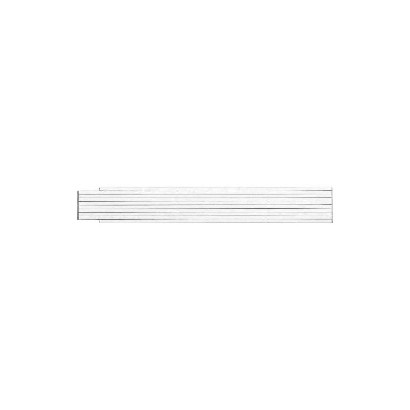Mètre pliant en bois  de 2 m personnalisé Stabila Matières : bois Couleurs : blanc personnalisable avec votre logo