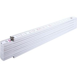 Mètre pliant en bois  de 2 m personnalisé Stabila Matières : bois Couleurs : blanc impression haute définition