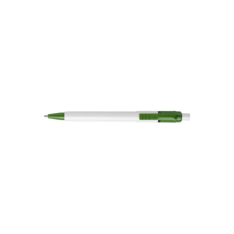 Stylo bille personnalisé en ABS - Objet publicitaire Baron Matières : plastique Couleurs : vert objet promotionnel éco-responsab