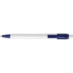 Stylo bille personnalisé en ABS - Objet publicitaire Baron Matières : plastique Couleurs : bleu marquage laser ultra précis