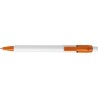 Stylo bille personnalisé en ABS - Objet publicitaire Baron Matières : plastique Couleurs : orange impression haute définition