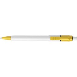 Stylo bille personnalisé en ABS - Objet publicitaire Baron Matières : plastique Couleurs : jaune goodies publicitaire événementi