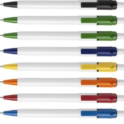 Stylo bille personnalisé en ABS - Objet publicitaire Baron Matières : plastique Couleurs : vert goodies entreprise design