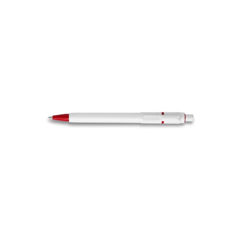 Stylo à bille personnalisé en ABS - Baron, cadeau d'entreprise Matières : plastique Couleurs : rouge