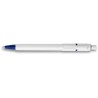 Stylo à bille personnalisé en ABS - Baron, cadeau d'entreprise Matières : plastique Couleurs : blanc impression logo haute quali