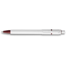 Stylo à bille personnalisé en ABS - Baron, cadeau d'entreprise Matières : plastique Couleurs : bordeaux personnalisation rapide 