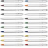 Stylo à bille personnalisé en ABS - Baron, cadeau d'entreprise Matières : plastique Couleurs : bleu marquage laser ultra précis