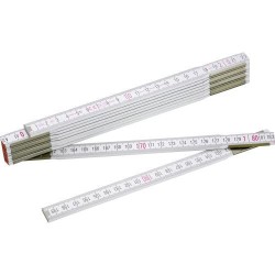 Mètre pliant en bois personnalisé de 2 m Stabila Matières : bois Couleurs : blanc 2