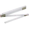 Mètre pliant en bois personnalisé de 2 m Stabila Matières : bois Couleurs : blanc personnalisable avec votre logo