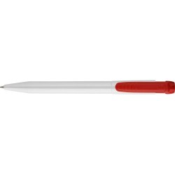 Stylo à Bille Personnalisé en Plastique Matières : laiton Couleurs : rouge goodies publicitaire événementiel