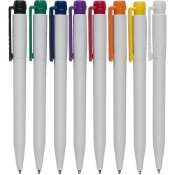 Stylo à Bille Personnalisé en Plastique Matières : laiton Couleurs : vert citron marquage laser ultra précis