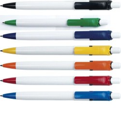 Stylo à bille personnalisé en ABS de la marque Ducal Matières : plastique Couleurs : jaune 2
