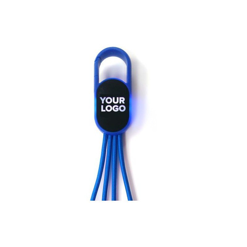 Chargeur à induction double  en bambou personnalisé - Idris Matières : nylon Couleurs : blanc impression logo haute qualité