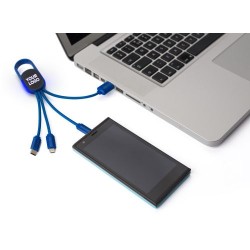 Chargeur à induction double  en bambou personnalisé - Idris Matières : nylon Couleurs : blanc cadeau affaires élégant