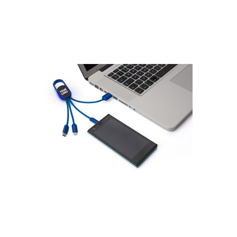 Chargeur à induction double  en bambou personnalisé - Idris Matières : nylon Couleurs : blanc cadeau affaires élégant