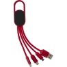 Chargeur à induction double  en bambou personnalisé - Idris Matières : nylon Couleurs : blanc personnalisable avec votre logo